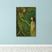 "De droom van Sylvaine” – Tijd om afscheid te neme Canvas Afdruk (Insitu (Houten vloer))