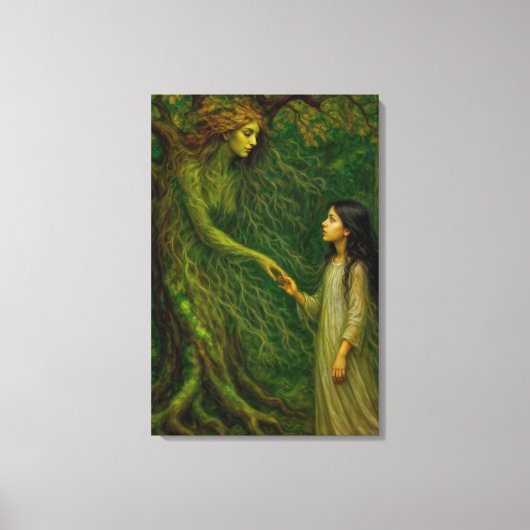 "De droom van Sylvaine” – Tijd om afscheid te neme Canvas Afdruk (Voorkant)