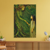 "De droom van Sylvaine” – Tijd om afscheid te neme Canvas Afdruk (Insitu (Woonkamer))
