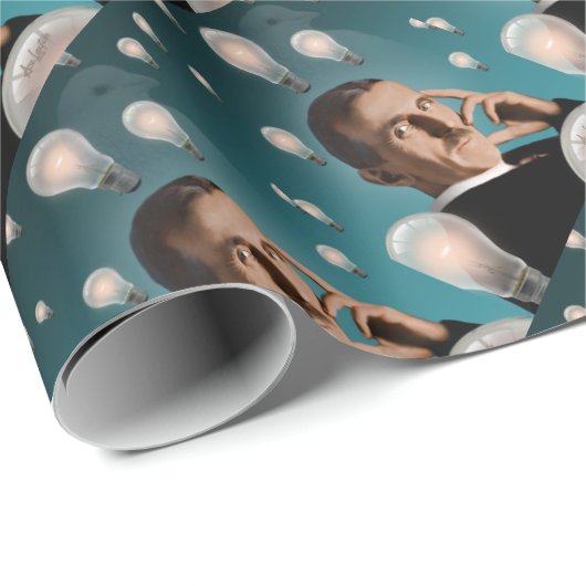 De droom van Tesla Cadeaupapier (Rol Hoek)