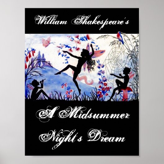 De droom van William Shakespeare van de Midzomerna Poster (Voorkant)