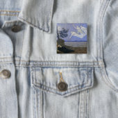 De droom vierkante button 5,1 cm (In situ)