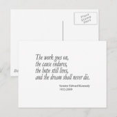 De droom zal nooit sterven… briefkaart (Voorkant / Achterkant)