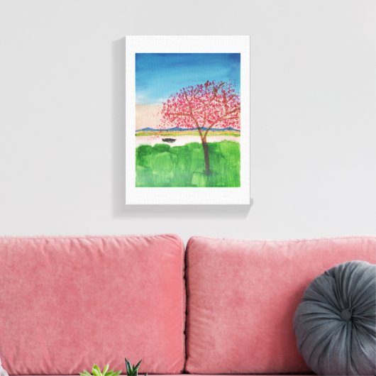 De droomboom canvas afdruk (Insitu (Woonkamer))