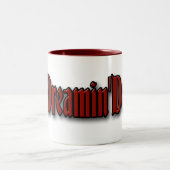 De droomdemon Cup o'Hell Tweekleurige Koffiemok (Center)