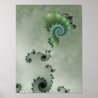 De droomdrager Abstracte fractal Poster