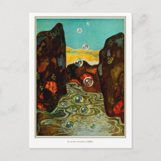 De droomdromer: Miraculous Bubbles Briefkaart (Voorkant)