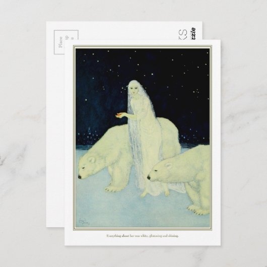 De droomdromer: Wit, luisteren en schitteren Briefkaart (Voorkant / Achterkant)
