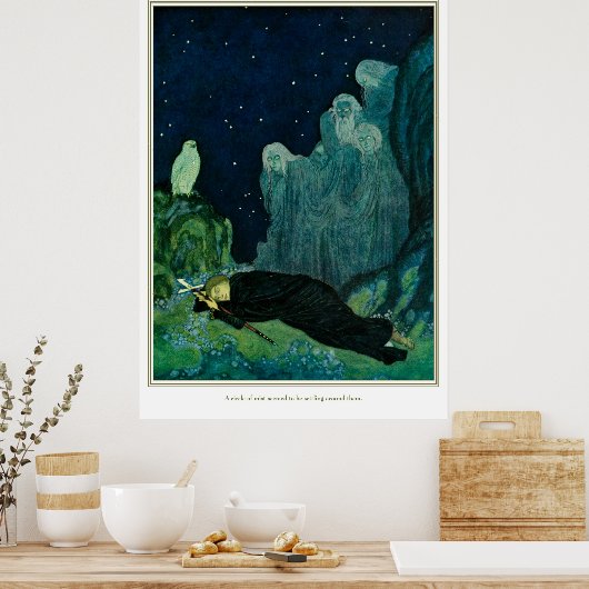 De droomdroomdromer: een cirkel van mist poster (Keuken)