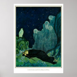 De droomdroomdromer: een cirkel van mist poster