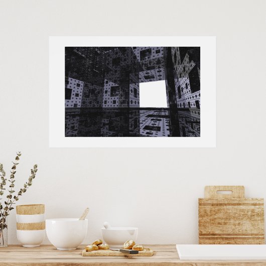 De droomkathedraal poster (Keuken)