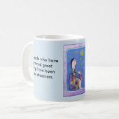 De droomkoffiebeker koffiemok (Voorkant links)