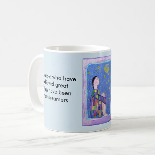 De droomkoffiebeker koffiemok (Voorkant links)