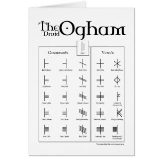 De Druid Ogham-kaart