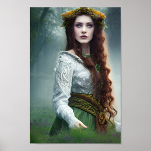 De druïde koningin Fantasy Art Poster