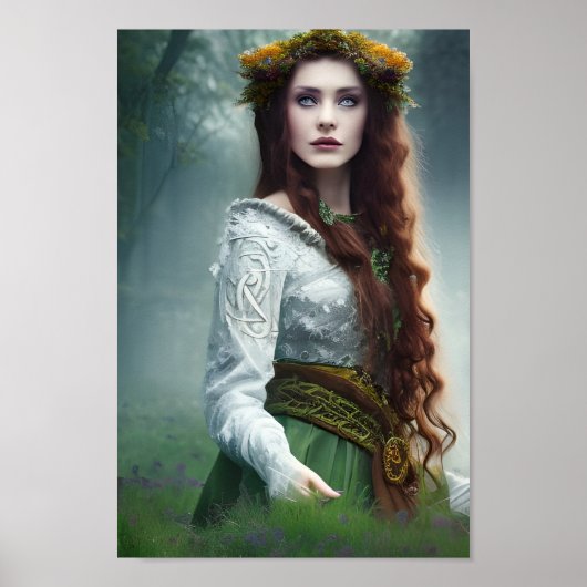 De druïde koningin Fantasy Art Poster (Voorkant)