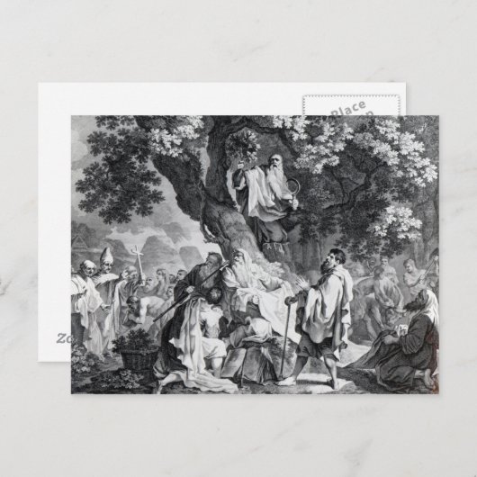 De druïden of de omvorming van de Britten Briefkaart (Voorkant / Achterkant)