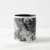 De druïden of de omvorming van de Britten Tweekleurige Koffiemok (Center)