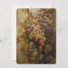 De druiven van de tuin feestdagenkaart