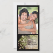 De druiven verlaten het Wijnaardhuwelijk sparen de Save The Date (Voorkant)