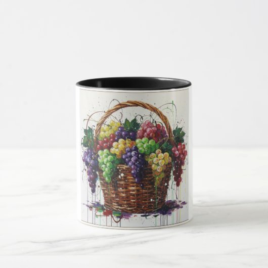 De druivenmand mok (Midden)