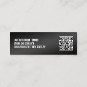 De Druk die van MOL Douane QR wassen Mini Visitekaartje (Achterkant)