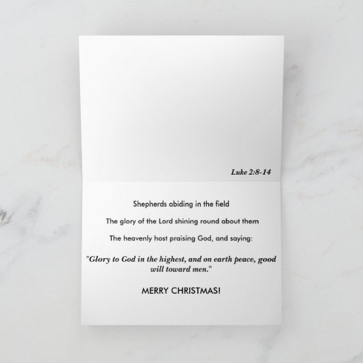 De Druk Luke 2 van Flammarion de Kerstkaart van Feestdagen Kaart (Binnen)