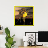 De Druk van dame Rose #3 Poster (Thuiskantoor)