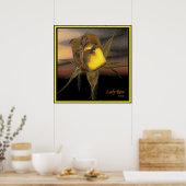 De Druk van dame Rose #3 Poster (Keuken)