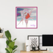 De Druk van dame Rose #5 Poster (Thuiskantoor)