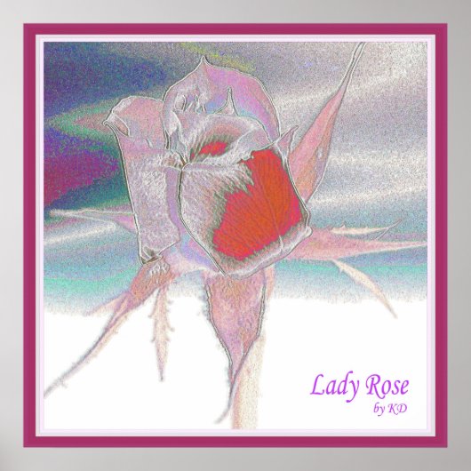 De Druk van dame Rose #5 Poster (Voorkant)