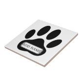 De Druk van de Bak van de hond met douanenaam Tegeltje (Zijkant)