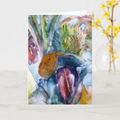 de druk van de banaanboom kaart (Gele Bloem)