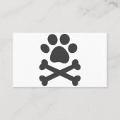 De druk van de peul gekruiste botten - kies achter visitekaartje (Achterkant)