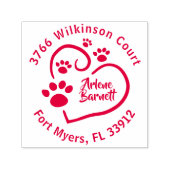 De Druk van de verf op uw adres van de terugkeer v Zelfinktende Stempel (Design)