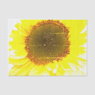De Druk van de zonnebloem Tissuepapier