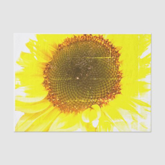 De Druk van de zonnebloem Tissuepapier (Voorkant)
