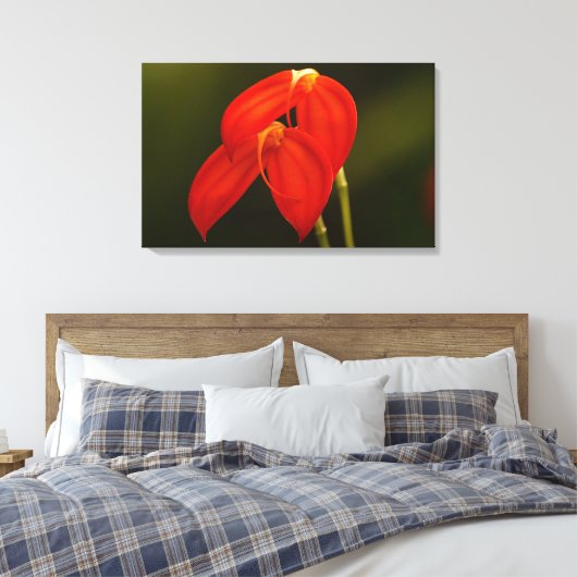 De Druk van het Canvas van de Rek van de Orchidee (Insitu (Slaapkamer))