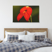 De Druk van het Canvas van de Rek van de Orchidee Afdruk (Insitu (Slaapkamer))