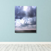 De druk van het Canvas van het Eind Afdruk (Insitu (Houten vloer))
