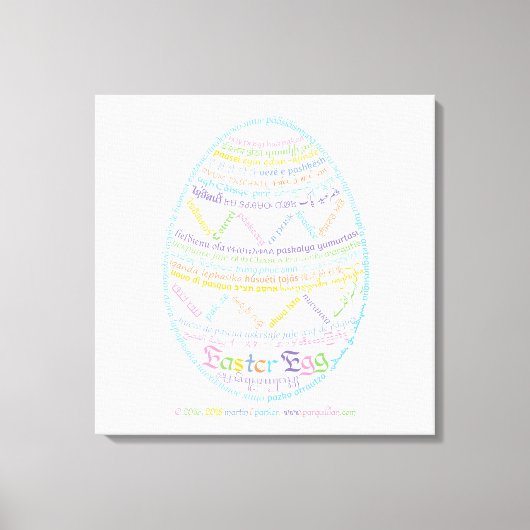 De Druk van het Canvas van het Paasei van D van (Voorkant)