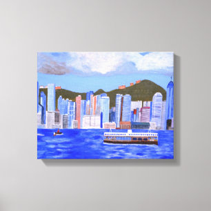 De Druk van het Canvas van Hong Kong Afdruk
