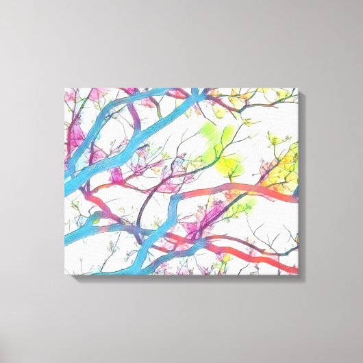 De Druk van het Canvas van takken (het drijven) 20 (Voorkant)