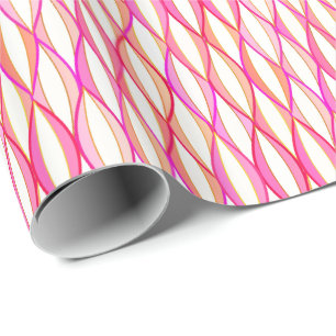 De Druk van het Lint van het midden van de eeuw - Cadeaupapier