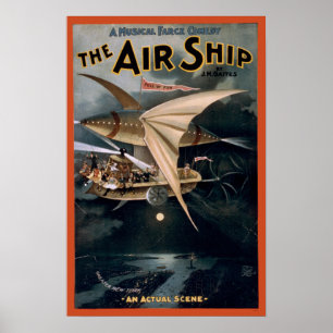 De druk van het luchtschip poster