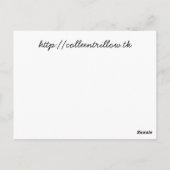 De druk van het zonnestelsel briefkaart (Achterkant)