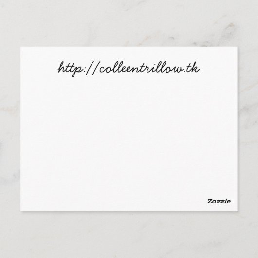 De druk van het zonnestelsel briefkaart (Achterkant)