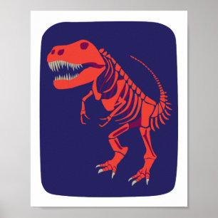 De Druk van t-Rex van de vuurbol Poster
