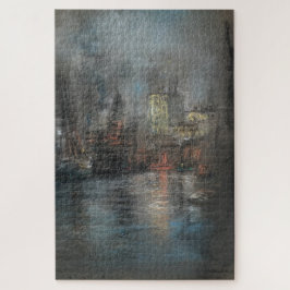 De drukke haven (door Glenn Cooper Henshaw) Legpuzzel