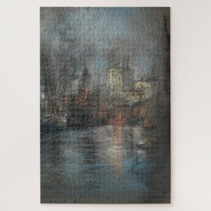 De drukke haven (door Glenn Cooper Henshaw) Legpuzzel